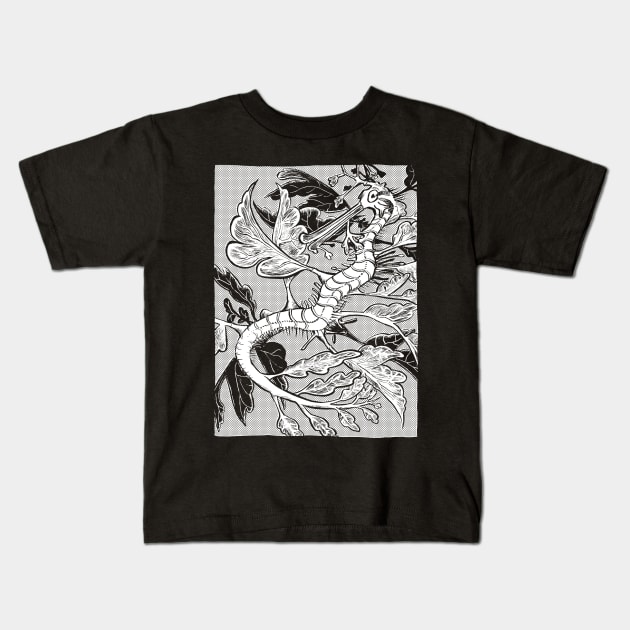 Leafy Seadragon Kids T-Shirt by graham overby